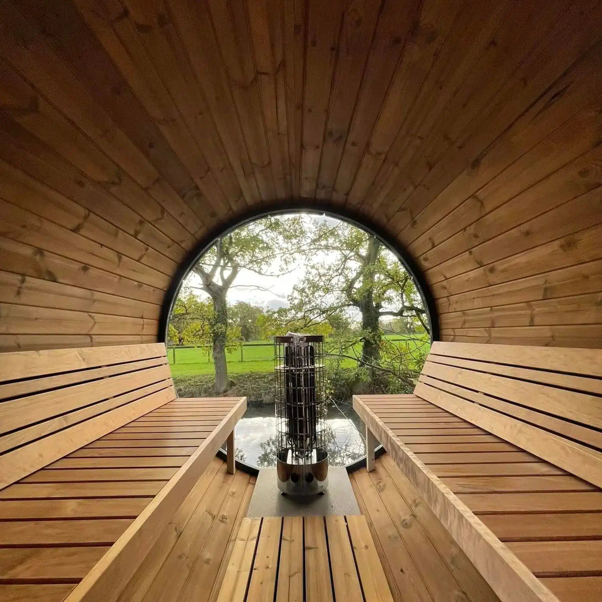 Ehala Nordisk 280 tønnesauna – 2,8 m med utvendig sittebenk