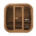 ICON 125 med frontvegg i glass – laget i thermowood