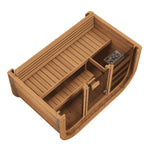 ICON 125 med frontvegg i glass – laget i thermowood