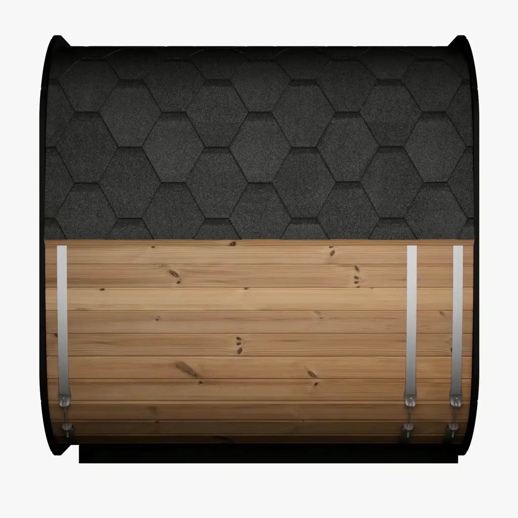 ICON 220 sauna – thermowood med hel glassfront